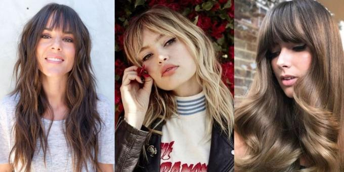 cortes de cabelo das mulheres na moda 2019: hippie cabelos longos