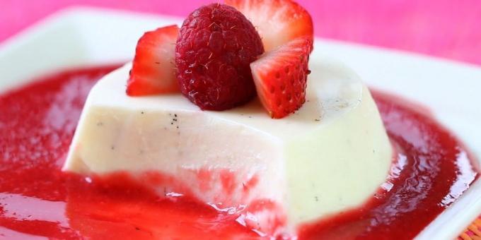 panna cotta vegetariano em agar