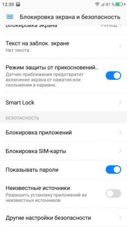 tela de bloqueio no Android. O Smart Lock