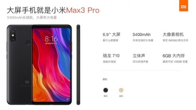 Xiaomi Mi 3 Max