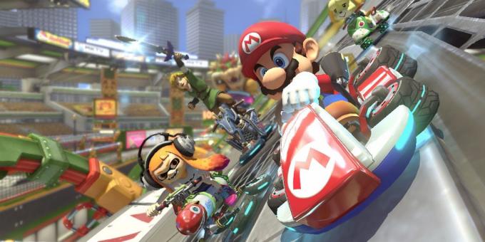 Jogos no Switch Nintendo: Mario Kart 8 de luxe