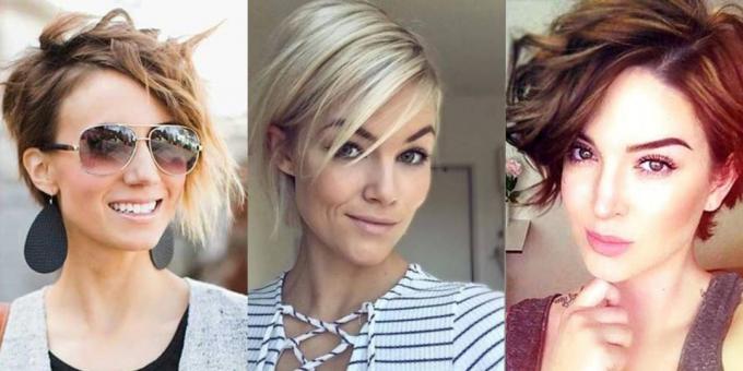cortes de cabelo das mulheres na moda 2019: duendes extremamente regrown