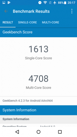 Afiado Z2: GeekBench
