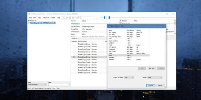Audio Converter para Windows, MacOS e Linux: foobar2000