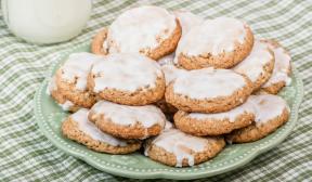 Biscoitos de aveia com cobertura