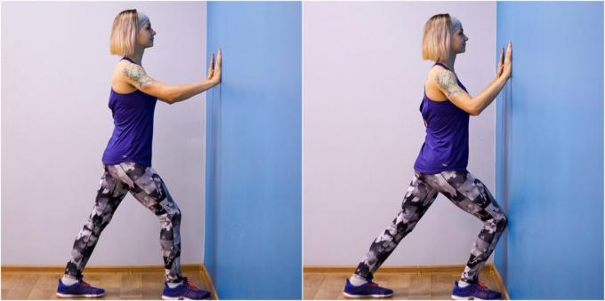exercícios de flexibilidade: Esticando os músculos da perna