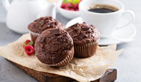 Muffins de chocolate com kefir