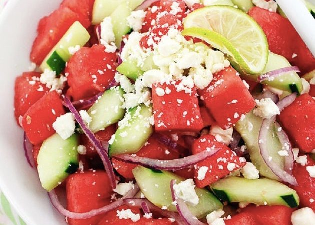 salada com melancia: a receita