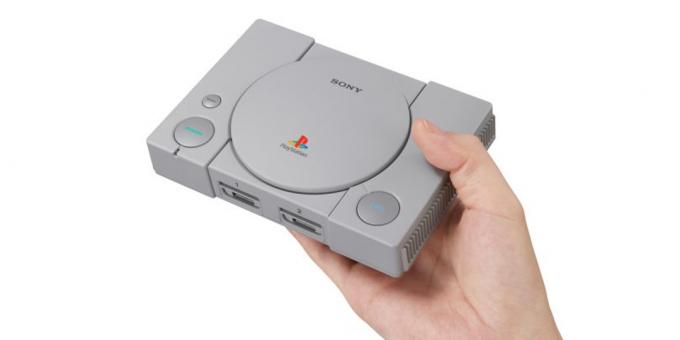 Console do jogo clássico do PlayStation