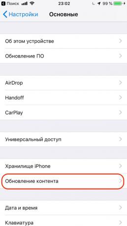 Apple iPhone Configuração: permitir Antecedentes App Atualizar