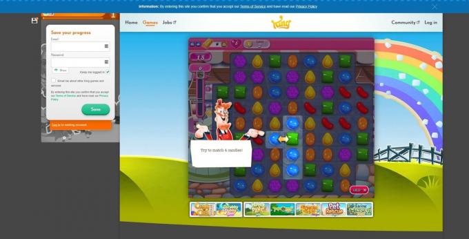 Jogos de quebra-cabeça online: Candy Crush Saga