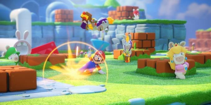 Jogos no Switch Nintendo: Mario + Rabbids Unido Batalha