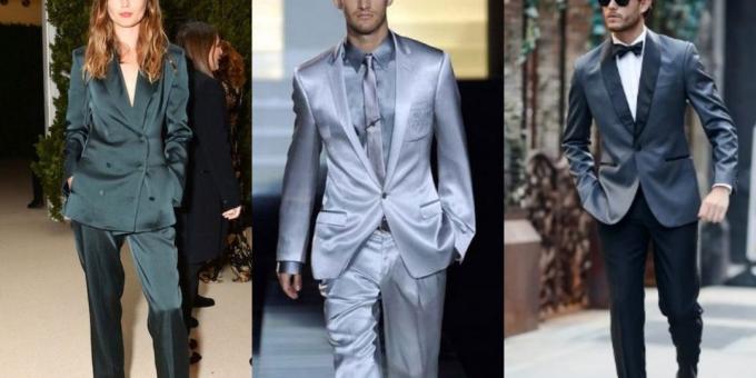 jaquetas de moda 2018-2019: Cetim