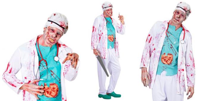 Costume em Halloween: Zombie Surgeon