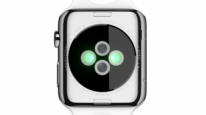 Cardiosensor em Apple Sport Watch