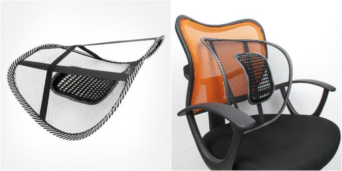 Almofadas e coberturas na cadeira