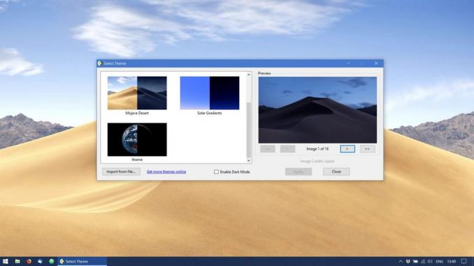papel de parede dinâmico para Windows 10: aplicação WinDynamicDesktop