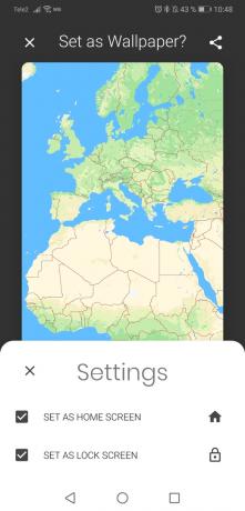 Cartograma - papel de parede para o Google Maps baseados em Android: métodos de instalação