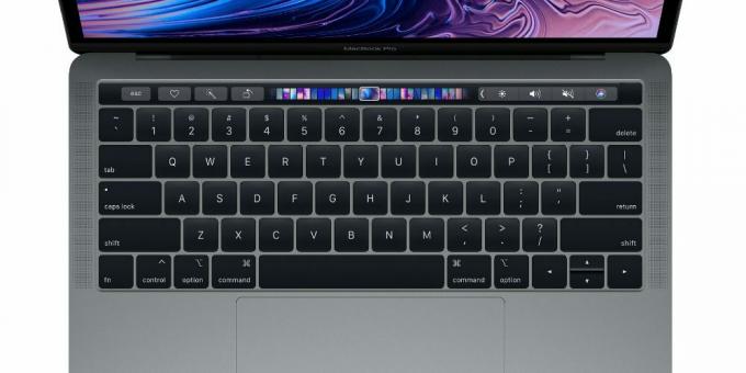 Barra de toque no MacBook Pro 13 ″