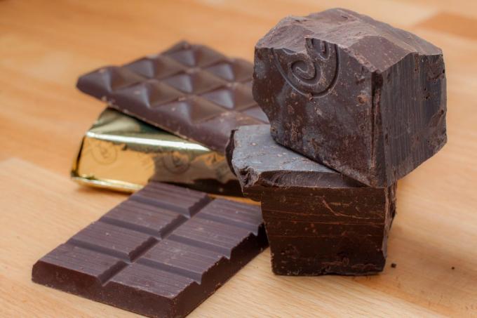 alimentos saudáveis: chocolate escuro