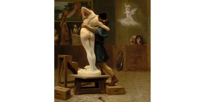 Relações Parassociais: Pigmalião e Galatéia, pintura de Jean-Léon Jerome, 1890