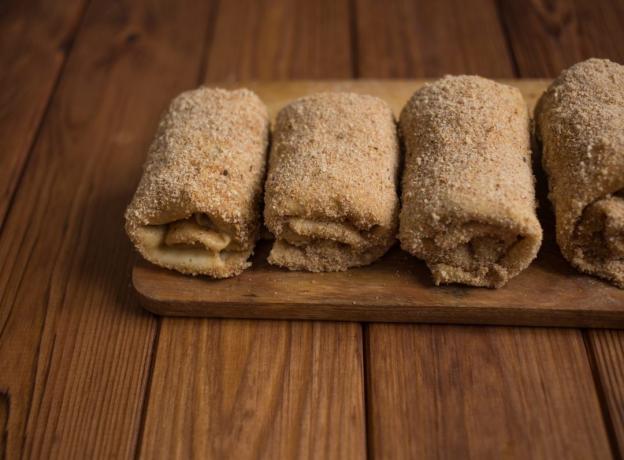 croquetes panquecas: breading