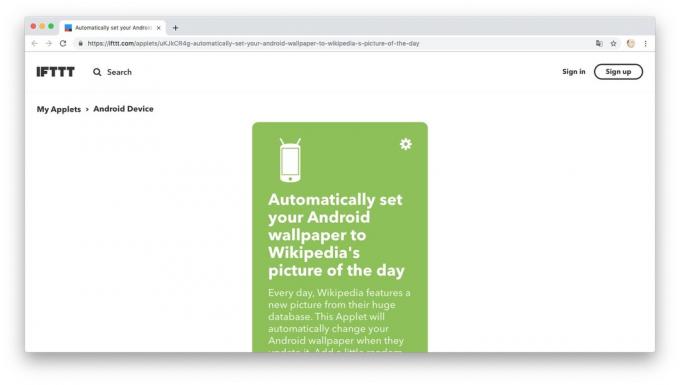 Automação ação com receitas ifttt: wallpapers para download de "Wikipedia"