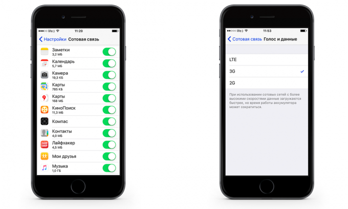 Como economizar em iPhone tráfego de dados móveis com iOS 9. aplicação de bloqueio