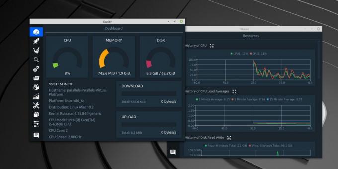 Monitoramento do sistema: Stacer