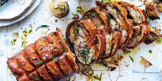Carne de porco no forno: porchetta italiano de Jamie Oliver
