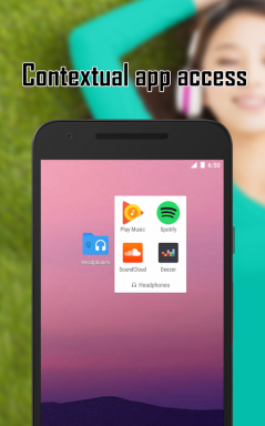 Contextual App Folder - sempre o último conjunto de aplicações em seu desktop smartphones