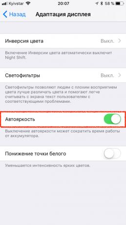 Auto-brilho no iOS 11