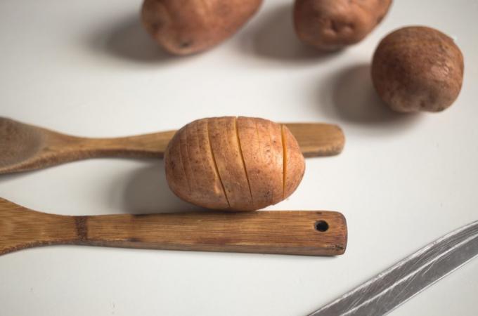 batatas hasselbek: batatas cortantes