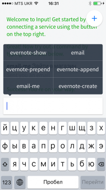 Entrada para iOS - trabalho hardcore com informações em Evernote, Slack, Gmail, Dropbox e outros serviços