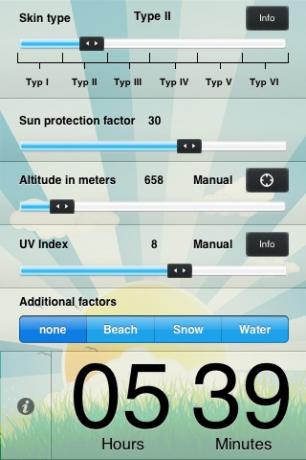 Mantenha o controle de tempo no nível de água no corpo com a ajuda de iPhone sol e