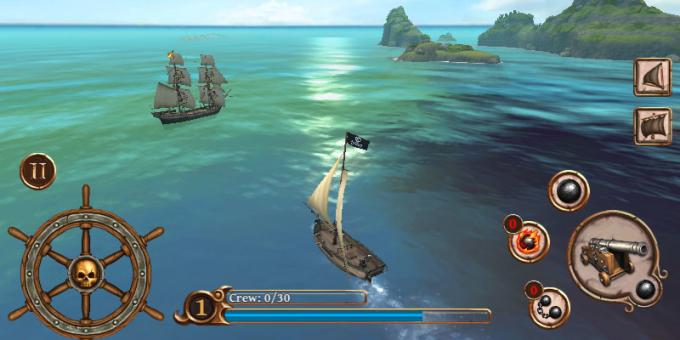 O jogo sobre piratas: Navios de batalha: Age of Pirates