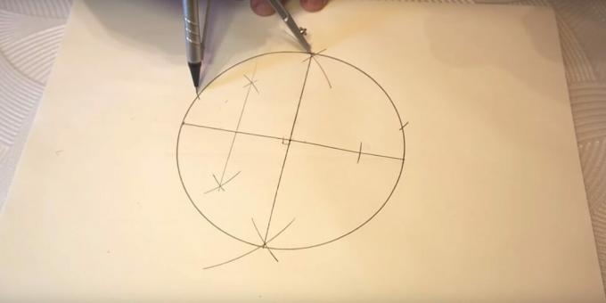 Como desenhar uma estrela de cinco pontas: marque as pontas no topo
