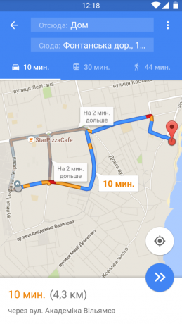 Google Maps Navegar auto