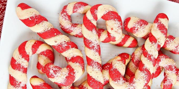 Natal Cookies "Candy Cane"
