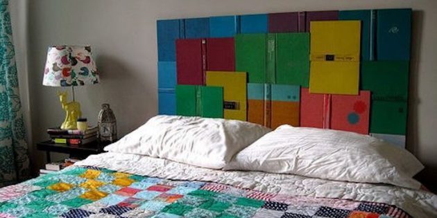 tonalidades de cor do interior: a cama