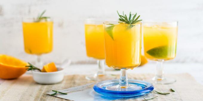 Receitas sucos. laranja limonada