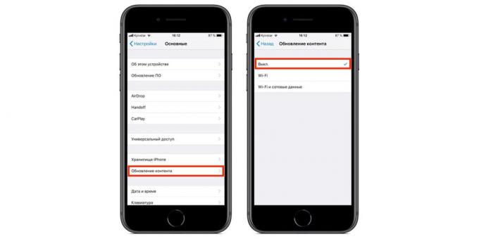 Como calibrar a bateria do seu iPhone: Desligar do fundo do App Atualizar