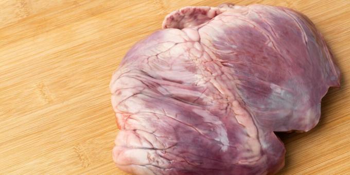 Como e quanto cozinhar um coração de porco: corte o coração de porco