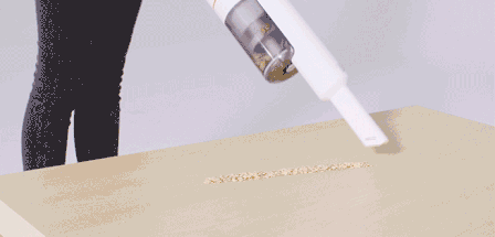 Como escolher um aspirador de pó: Aspirador portátil pode remover a areia, cereal ou outros alimentos derramados