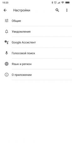 Configurar o telefone para o sistema operacional Android: transformar equipe Ok Google no Google Assistant