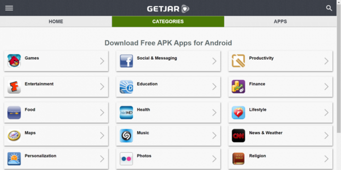 Onde baixar aplicativos Android: GetJar