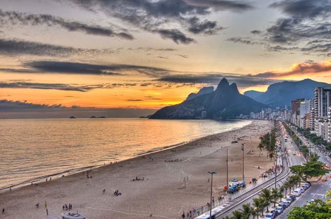 Pôr do sol no Rio de Janeiro