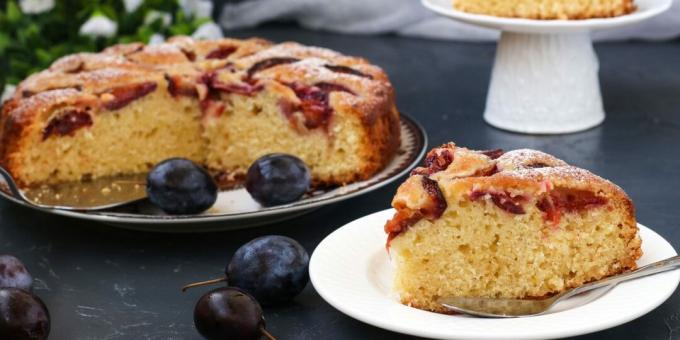 Torta de ameixa fácil