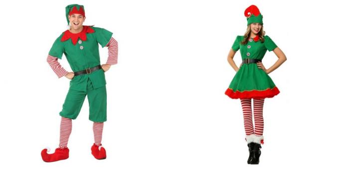 Costumes de Natal para adultos: um elfo bonito