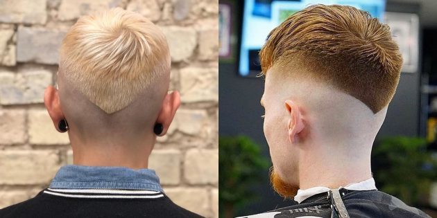 cortes de cabelo dos homens da moda para fãs de esportes radicais: afiação triangular Cut